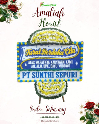 Papan Bunga Duka di Mapanget Barat